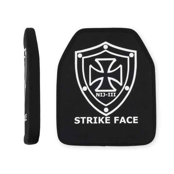 25 × 30 cm SAPI balistinė plokštė – viengubai išlenkta priekinė