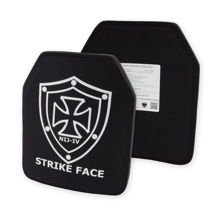 10"x12" Single Curve SAPI Front Plate - Ceramic (AlO) - Shield Defence Solution