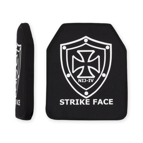 25 × 30 cm SAPI keramikos balistinė plokštė – viengubai išlenkta priekinė (Al2O3)