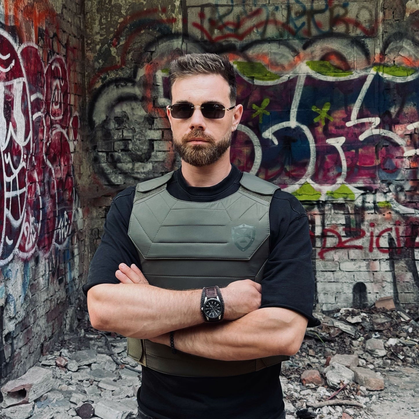 Bulletproof Outer Vest – Green - Shield Defence Solution