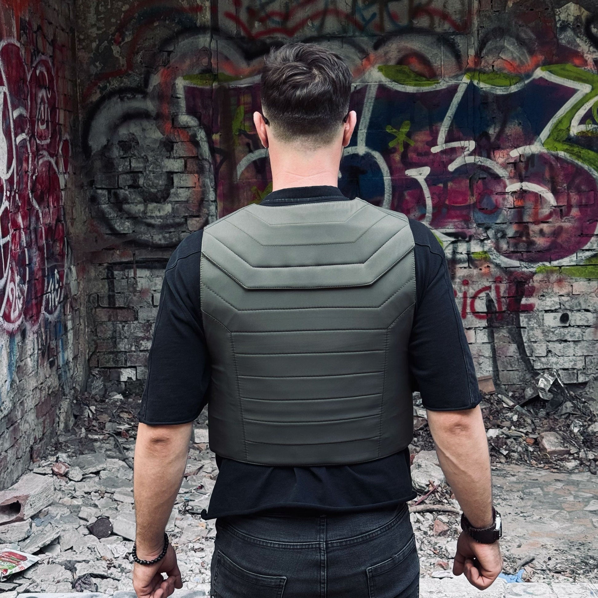 Bulletproof Outer Vest – Green - Shield Defence Solution